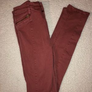abercrombie and fitch size zero jeans